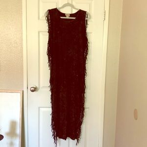 Fringe Maxi Dress